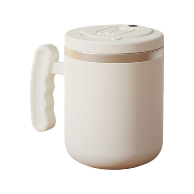 

400ml Auto Stirring Coffee Mugs with USB Rechargeable Feature and Lid Ideal for Mixing Coffee Milk Protein Shakes білий