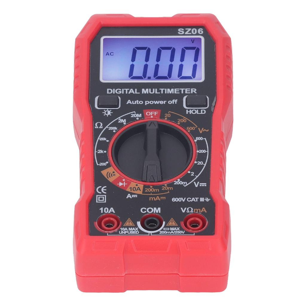 Digital Multimeter High Accuracy HD Backlit Anti Burning Multifunctional Current Voltage Meter for Repair Maintenance