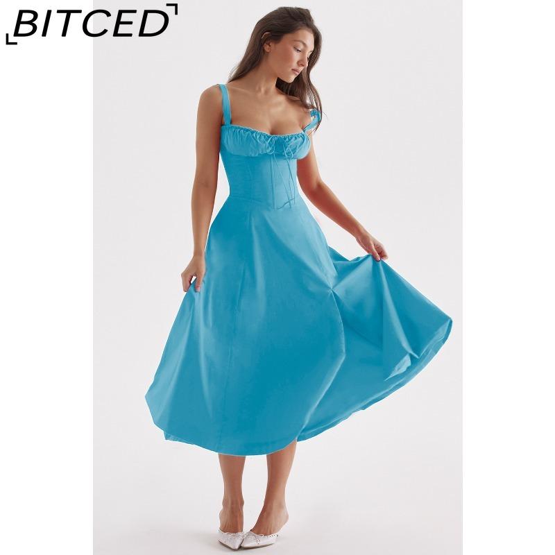 BITCED Summer-inspired Chic and Sophisticated Strapless Dress for Women
