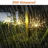 2PCS Led Solar Firework Lights Outdoor DIY String Lights Festival Landscape Garden Decoration Waterproof Lawn Light 1 / 2 PCS