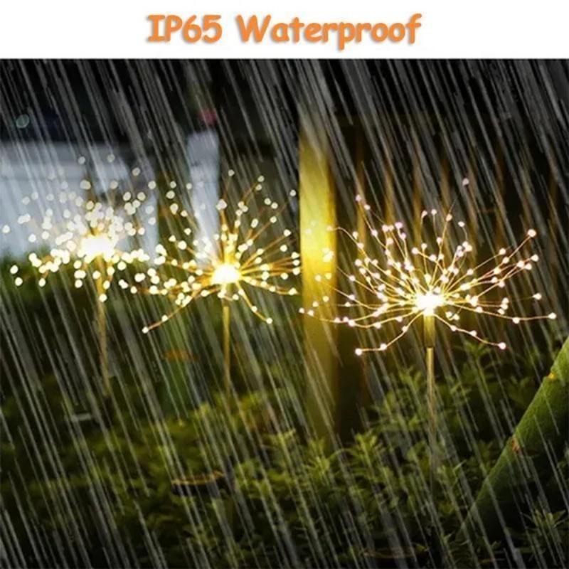 2PCS Led Solar Firework Lights Outdoor DIY String Lights Festival Landscape Garden Decoration Waterproof Lawn Light 1 / 2 PCS