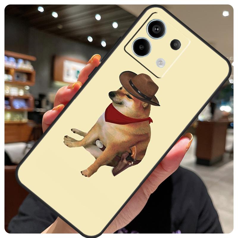 Funny Cheems Doge Case For Xiaomi Redmi Note 13 12 9 10 11 14 15 Pro Plus Cover For Redmi 14C 10C 12C 13C 15 C