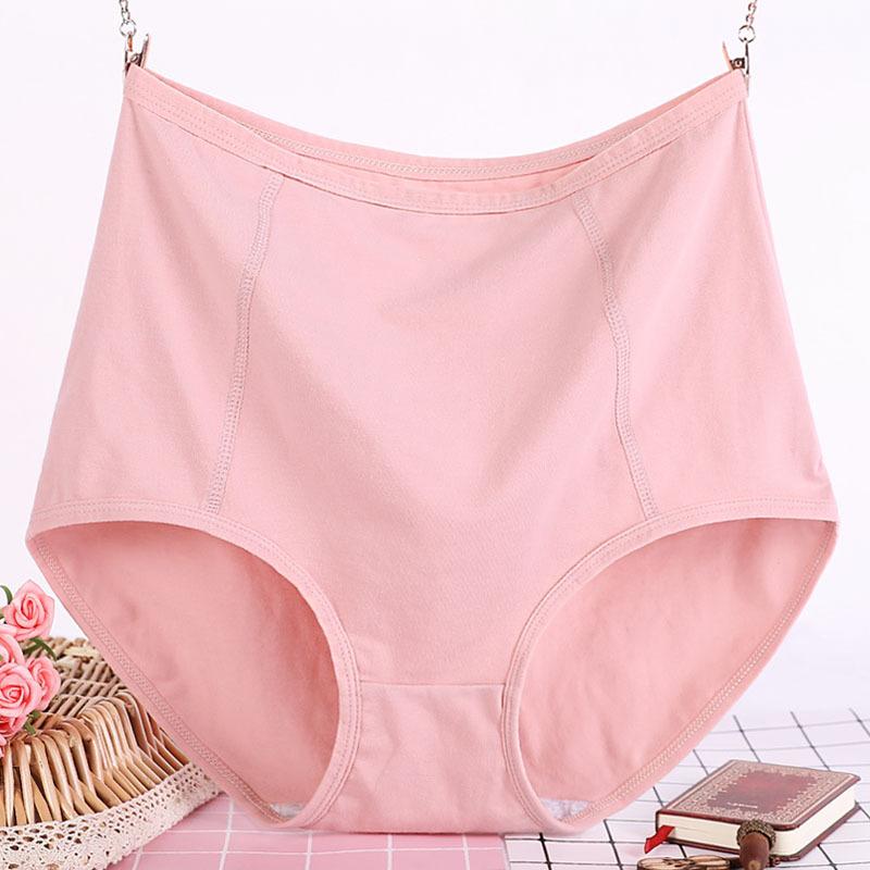 Women Underwear Big Size Briefs Breathable Large Panties Leakproof High Waist Undershorts