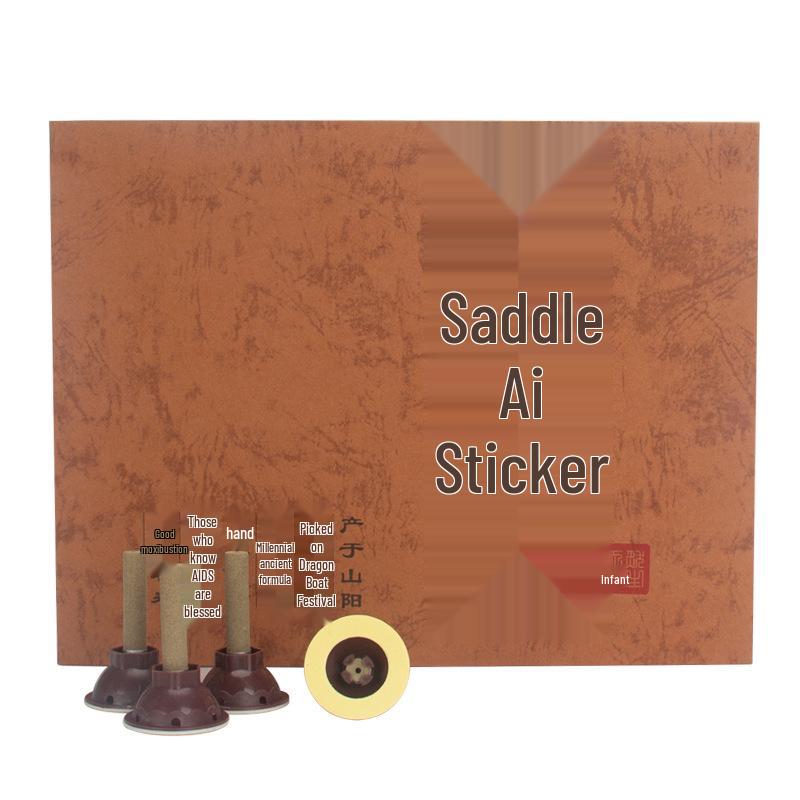 60-Piece Thickened Moxa Patches & Cones - Mugwort Golden Floss Moxibustion