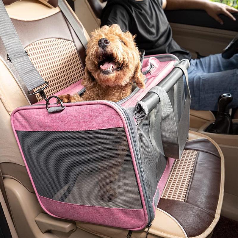 Large-Capacity Breathable Cat & Small Dog Outing Bag, Foldable & Portable Handheld Pet Carrier