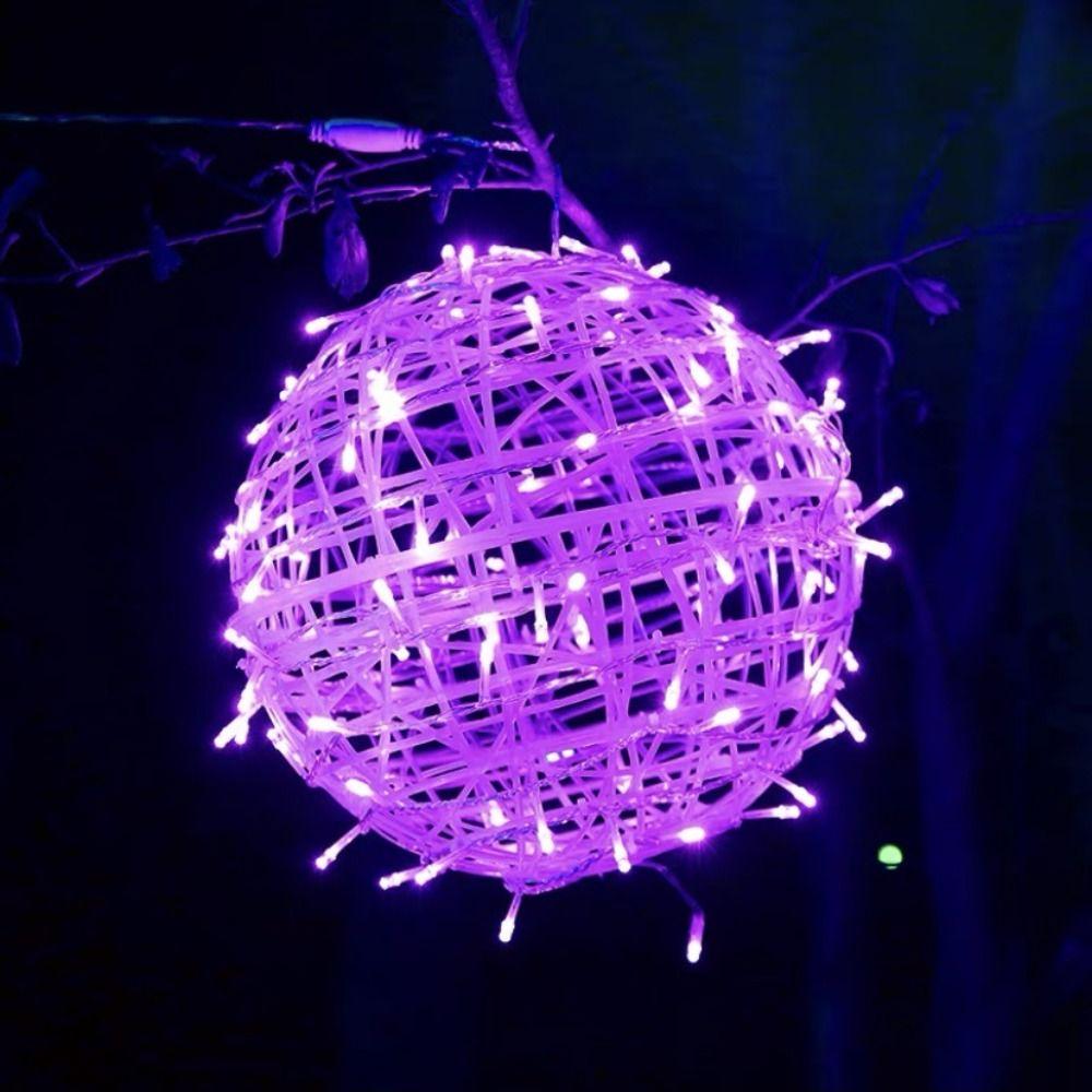 High Quality 20CM Hanging Light LED Light Multiple Colors Rattan Ball Fairy Light String Garden