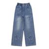 Girls' Jeans Spring and Autumn Straight Leg Pants Wide Leg Pants Girls' Pants Loose Pants