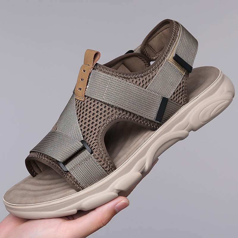 

Летние мужские сандалии Мужские шлепанцы Уличные Пляжные Повседневные Плоская подошва Домашний Отдых Нескользящие Классические Мужские Шлепанцы Мужские Zapatos Hombre 39 хаки