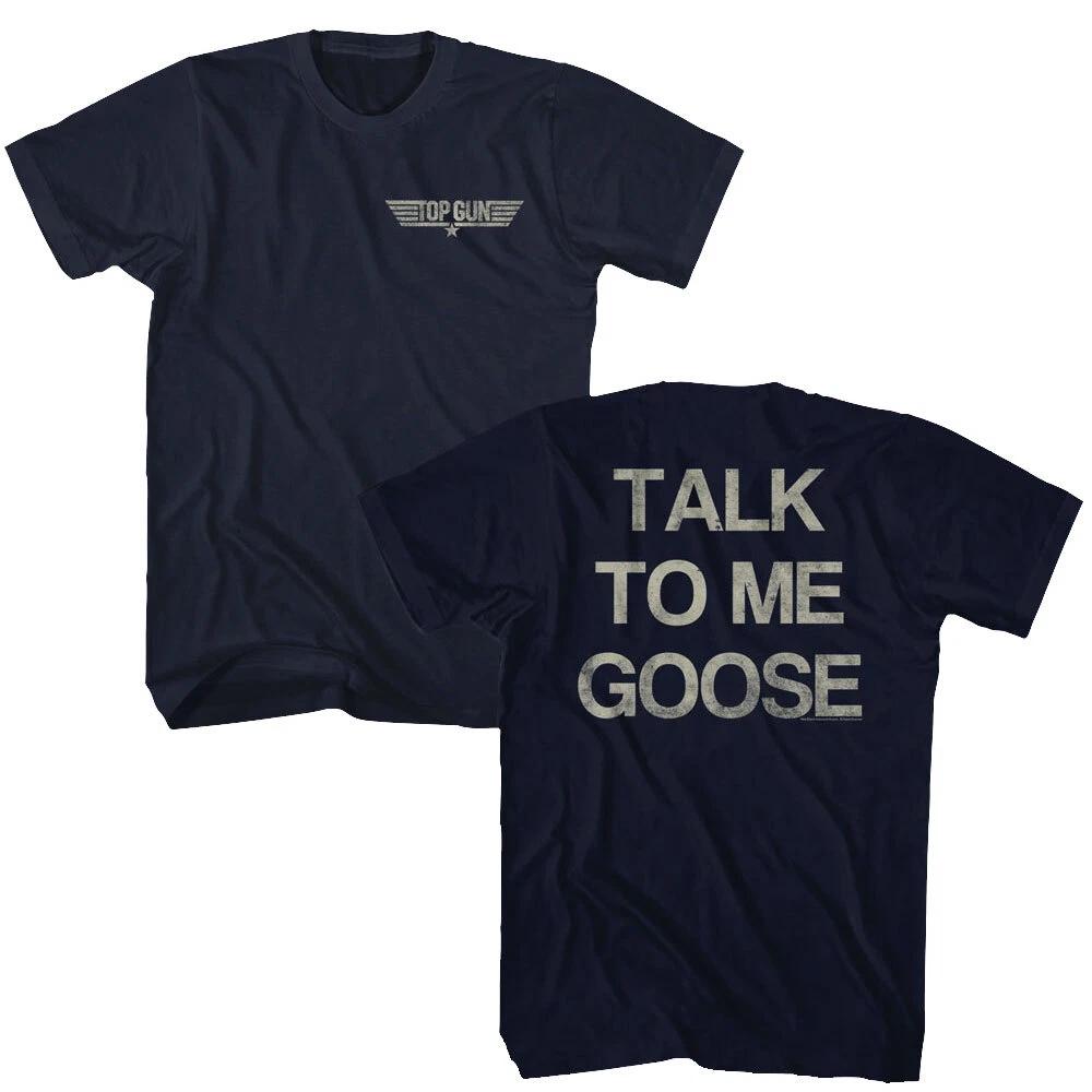 Top Gun Movie Talk To Me Goose Men s T Shirt F14 Fighter Pilot Movie Merch L