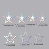 Laser Silver Moon Star Garland Banner Bedroom Wall Hanging Ornament Aldut Kids Birthday Party Decoration Banner Wedding Supplies