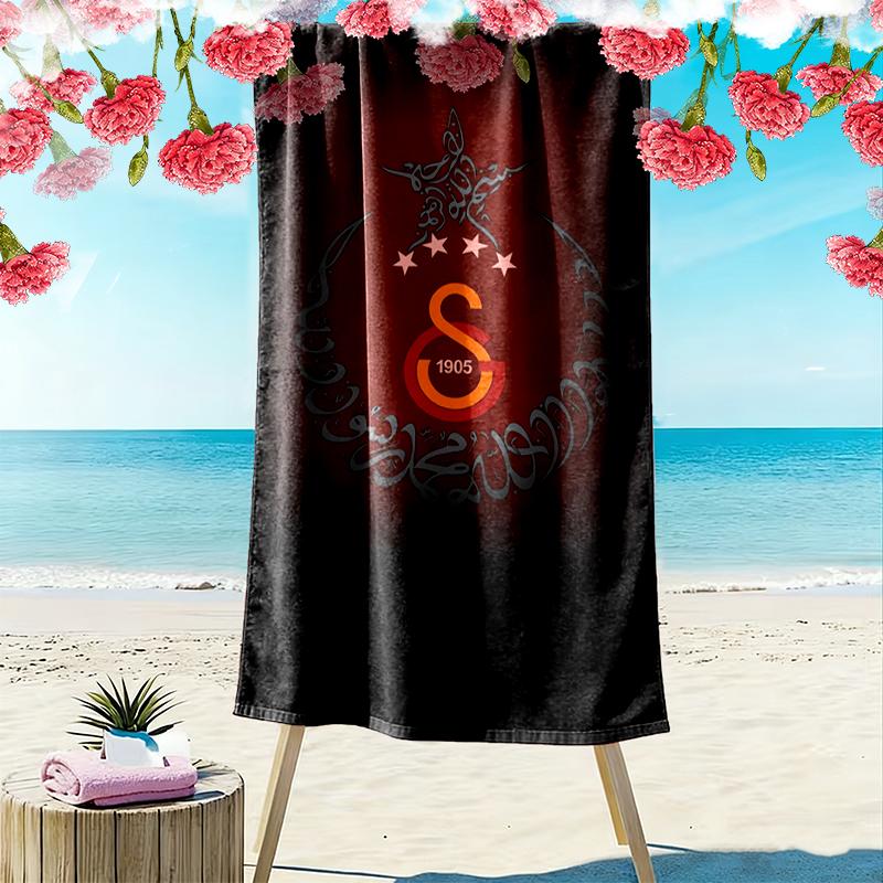 1pc Galatasaray SK Beach Towel Ideal Birthday Gift For Family, A Vibrant Beach Towel Suitable for Outdoor Activities