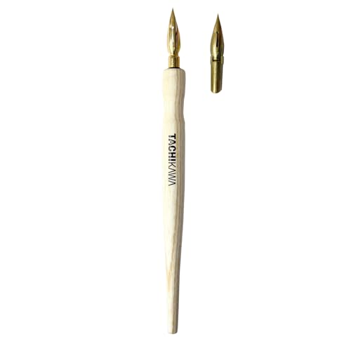 

Tachikawa Pin Manufacturing Premium Free Pen Body TAMO Natural + 1 Extra Nib PFTNWE