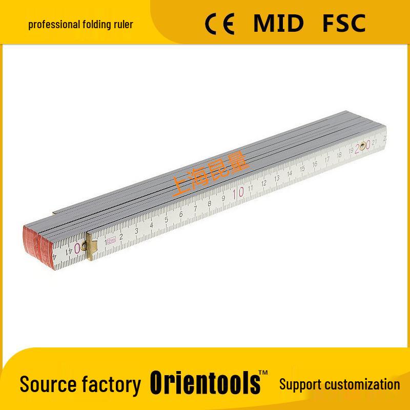 

Customizable Wooden Folding Ruler with Single Rivet for Woodworking & Architectural Drawing WF02-H: Single Rivet Model with Hole