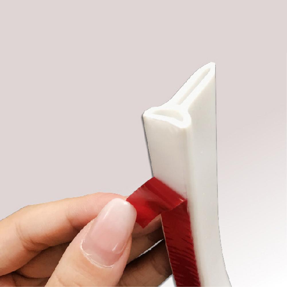 Self Adhesive 30mm Height Bathroom Water Stopper Dry and Wet Separation Flood Barrier Silicone