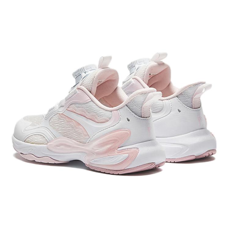 Anta Comfortable Versatile Non-Slip Wear-Resistant Low-Top Casual Shoes Kids Casual Shoes White Pink 322439925-1