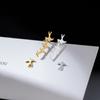 Stud Personality Cute Little Swallow Earrings Simple Little Fresh Childhood Memories Fun Asymmetrical Swallow Stud Earrings