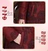 Elderly Women's Thickened Winter Down Jacket with Real Fur Collar