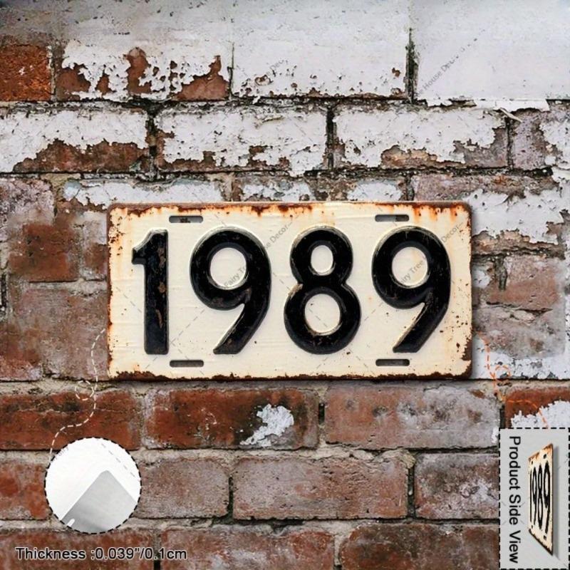 Motorcycle Souvenir License Plate, Metal Auto Wall Decor 15x30cm