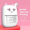 Portable Mini Pocket Printer BT Thermal Printer with Thermal Printing Paper USB Cable for Note