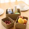 Weidenkorb Aufbewahrungskorb Picknickkorb Geflochtener Wäschekorb Krimskrams-Organizer Küchen-Obst-Organizer Seegras-Box cesta decorativa