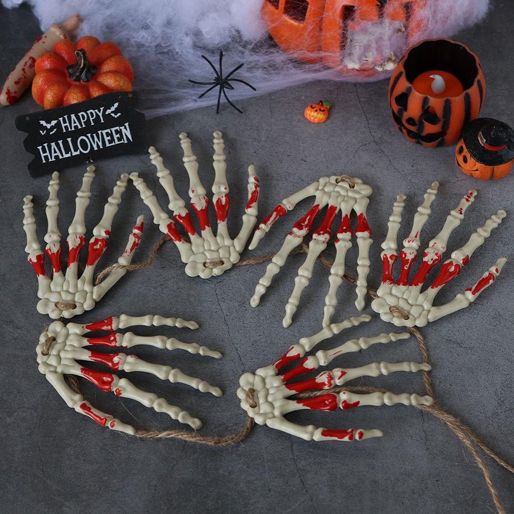 Scary Fake Skeleton Hands Realistic Spirit Claw Halloween Skeleton Hands  Halloween Themed Party