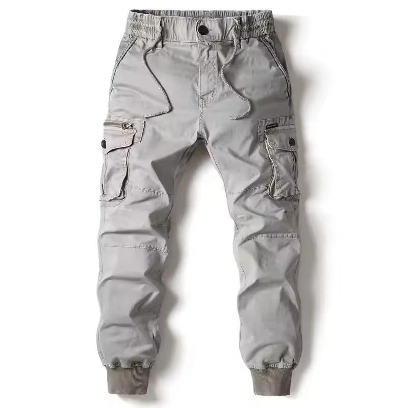 New Men Cargo Pants Khaki Casual Men Tactical Joggers Cargo Multi-Pocket Fashions Black Army Trousers Work Wear