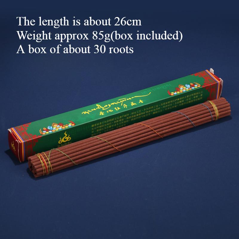 

Tibetan Incense Natural Stick Incense/Temple Worship Buddha Home To Purify The Air Remove Odor and Soothe The Spirit Joss Stick green