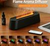 Difusor de Aroma e Umidificador de Chama – Luz de Vela LED de 7 Cores, Difusor de Óleo Essencial com Névoa Fria Ultrassônica de 130ml para Quarto, Escritório, Mesa