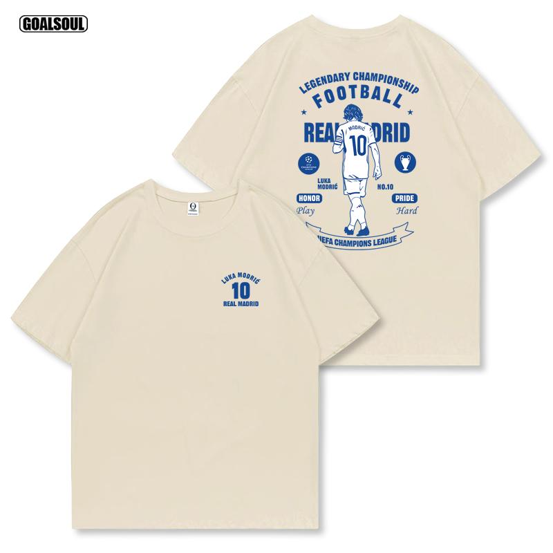 

Футболка МОДРИЧ 2025 Реал Мадрид №. 10 MoDRIc Футбольный Тренд Бренд Американский Ретро Повседневный Хлопок Короткий Рукав Высокое Качество Инс XL