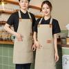 Waterproof Oil-Resistant Neck-Hanging Apron for Baristas, Nail Art, and Catering - Women's Special Use Kitchen Apron.
