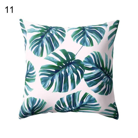 Talos moderner dekorativer Kissenbezug mit Blattdruck, für Zuhause, Sofa, Überwurf, Kissenbezug mit Reißverschluss
