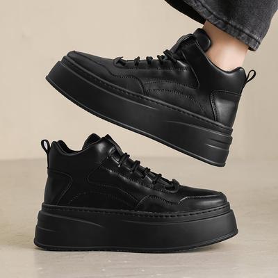 Neue Exquisite Herren-Sneaker Persönlichkeit Einfache Freizeitschuhe Dicksohlige Erhöhte Atmungsaktive Lauf-Sneaker