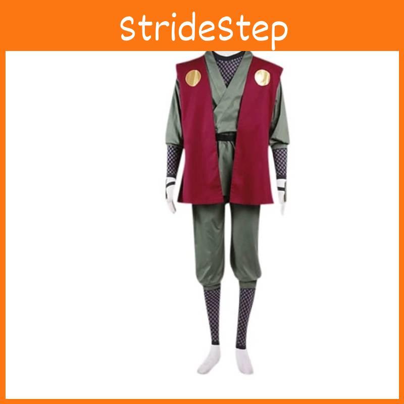 Naruto Jiraiya Cosplay Costume For Anime Role Play With Polyester Fabric For Halloween