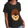 Cute Cats With Food Wounisex's Cotton T Shirt, Pure Cotton HighQuality Printing, Durable, Casual And Fashionable, Lovely Kitten Design With Bubble Tea