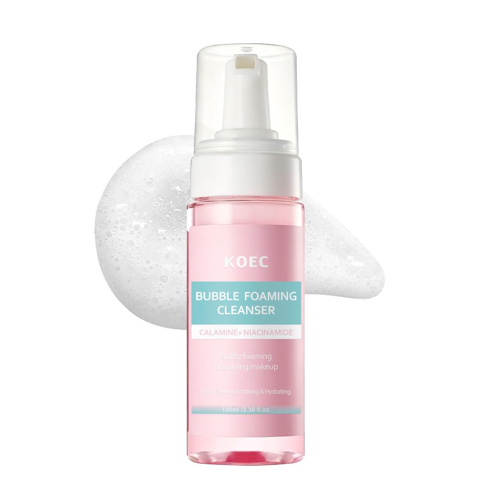 KOEC Niacinamide Bubble Cleansing Mousse 100g Deep Clean Makeup Remover Foaming Face Wash