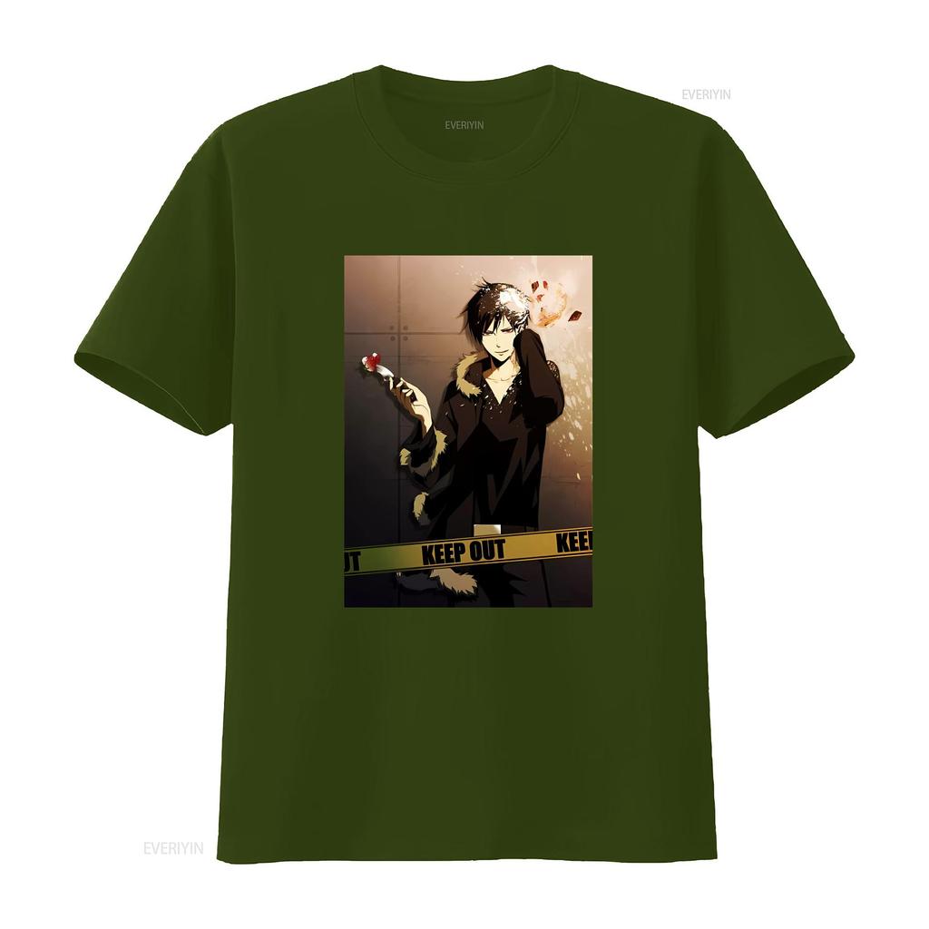 Durarara Izaya Orihara T Shirt 100 Cotton vintage Washed Breathable graphic Stretched Unisex streetwear Top For Everyday Wear