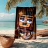 Ultra-Soft Beach Towel with Freddy Theme,Ideal for Pool - Camping, Diving - Perfect Travel Essential, Vibrant Beach Towel.