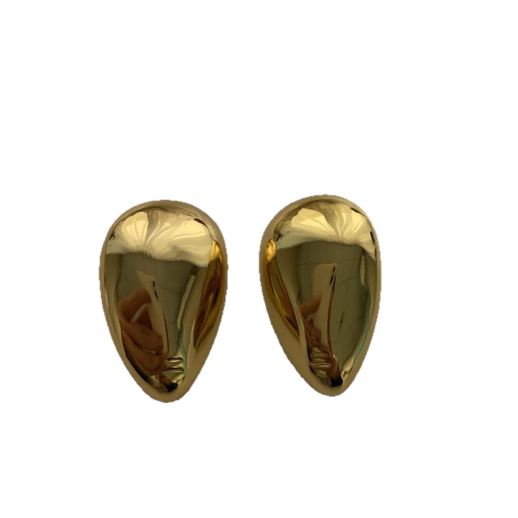 Simple Water Droplets Smooth Curve Earrings Earrings Light Luxury Retro Minimalist Exquisite Advanced Texture Commuter Personalized Earrings