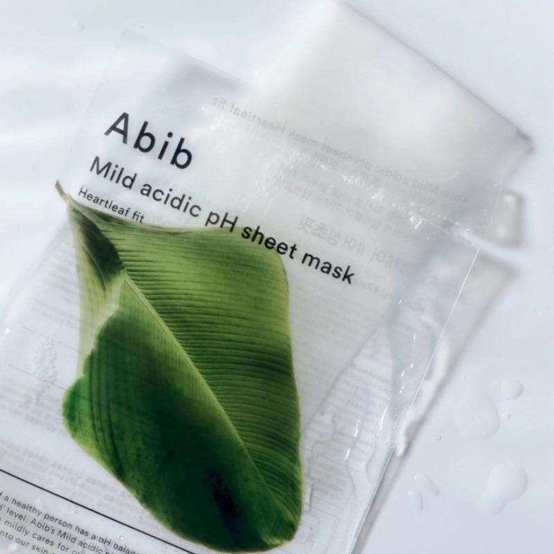 Abib Mild Acidic pH Sheet Mask Heartleaf Fit 10 Sheet