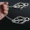 BDSM Toys Nipple Clamps,Metal Nipples Clips With Chain Extreme Grip Tip,Sex Toys for Couples,Adult Games, Bondage Restraints