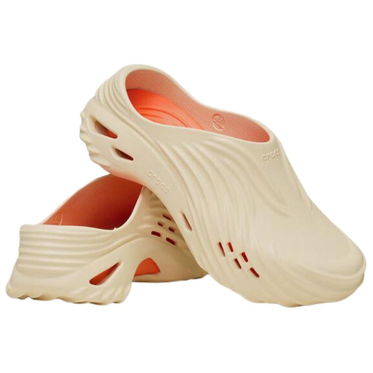 Crocs Cyclone Bobo Casual EVA Fashionable and Comfortable Hole Shoes Unisex Beige