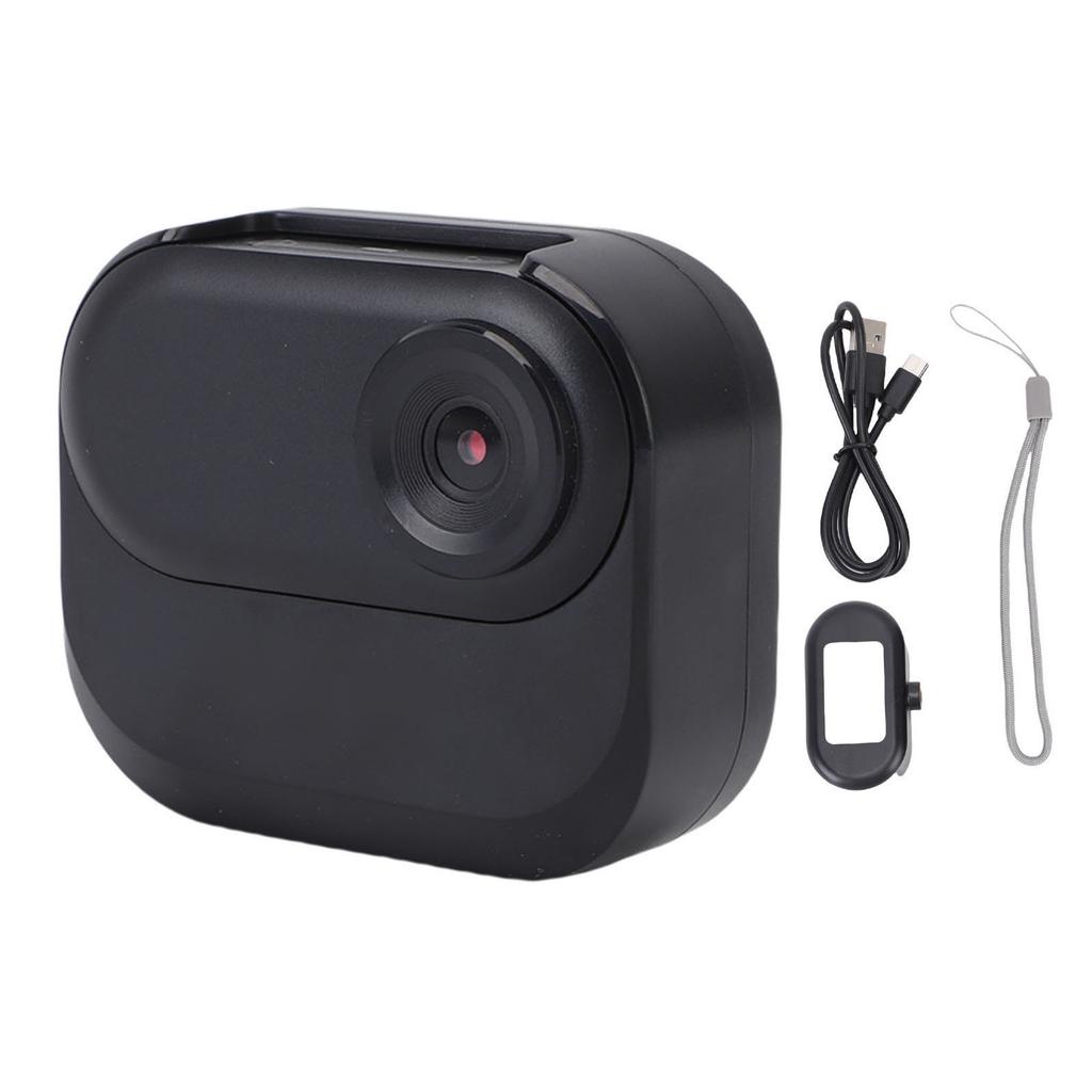 Small Action Camera 12MP 1080P HD Water Proof Magnetic Wearable Thumb Camera with 0.96 Inch Screen for Cycling Travel