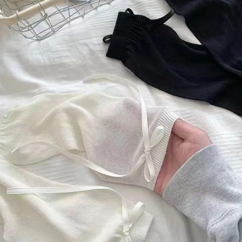 1Pair Kawaii Lolita Long Socks For Women Girls Sweet Ribbon Bow Socks Ballet Style Solid Color Socks Simple Cute Calf Socks