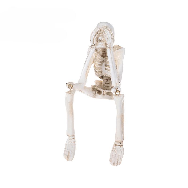Halloween Decorations, Creative Skull Skeletons, Resin Crafts, Halloween Party Ornaments, Bar Decoration Ornaments