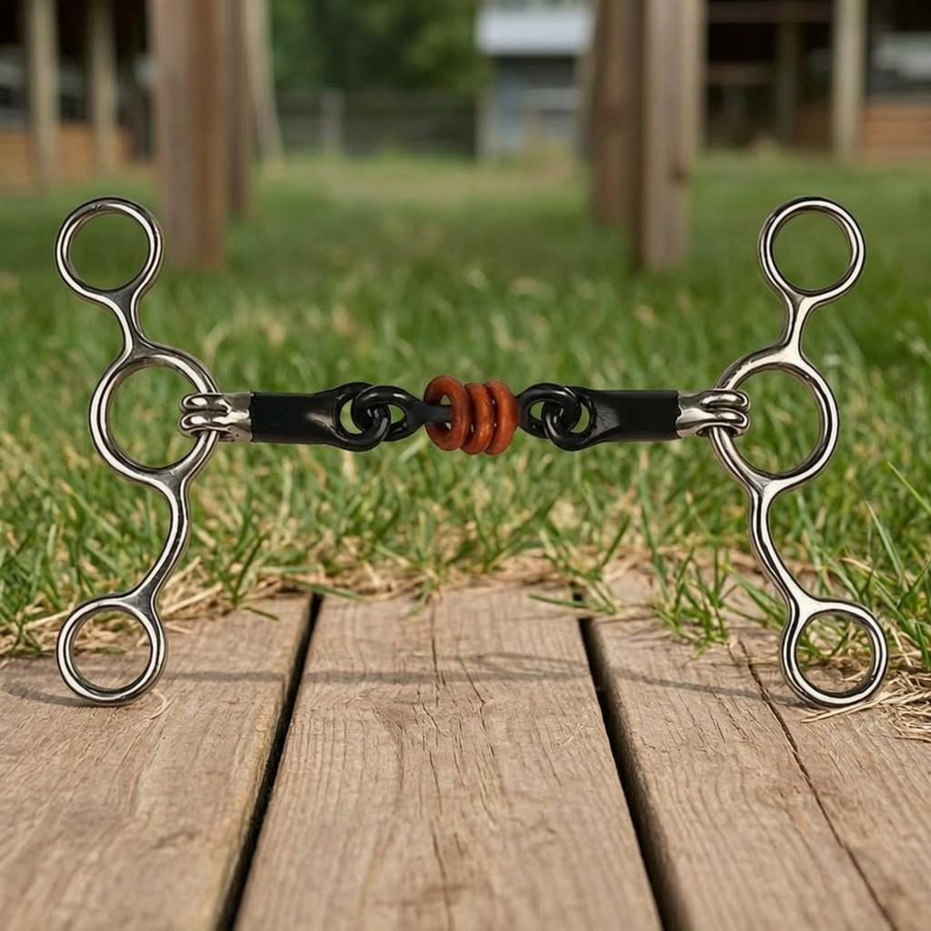 Stainless Steel Eggbutt Snaffle Gentle for Bridle Setup, Equestrians
