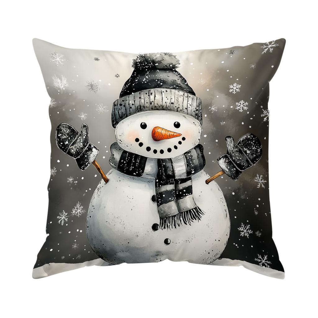 Merry Christmas Decorative Pillowcase Pillow Covers Throw Pillows Cushion Cases For Home Car Sofa Christmas Winter