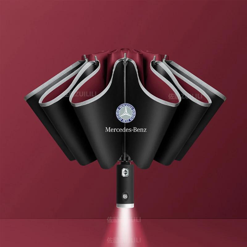 

Mercedes Benz A B C E S Class AMG GLA GLB GLC GLE CLA CLS SLC GLS GLK SLK Vito Car Automatic Folding Windproof Sunshade Umbrella