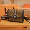 New fashion trend women's shoulder messenger bag versatile retro small square bag niche women's bag