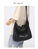 Bolso Bandolera/de Mano de Lona Unisex de Gran Capacidad para Estudiantes, Bolso de Compras o para Tutorías