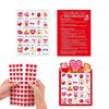 38Pcs Valentines Day Bingo Game Cards for 24 Players Festive Holiday Family Game Set Board Game Girls Wedding Party Decoration